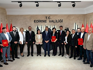 Edirne'de Uzunköprü Atatürk OSB için ilk imzalar atıldı